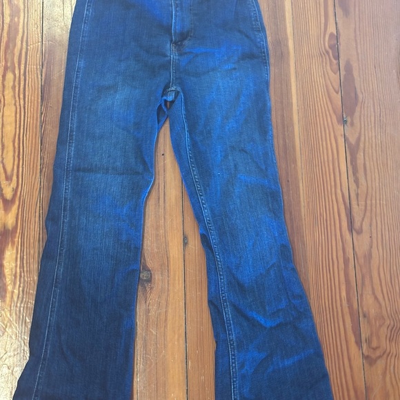 Frame Denim Denim - Frame Denim Dark Blue Flare Jeans
